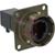 Amphenol Pcd - RJ11F21G - connector, metal circular panel mount receptacle, female rj11, bayonet mating, green