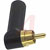 Switchcraft - 3502RABAU - 6A Right Angle Cable Mount RCA Plug with Gold Plated Contacts|70214146 | ChuangWei Electronics