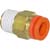 SMC Corporation - KQ2H09-35S - Connector, Pneumatics; 5/16 in.; 1/4 in.; 14.29 mm (Hex.); 6 mm (Min.); NTP