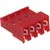 TE Connectivity - 3-640428-4 - Red IDC 22 AWG Closed End 4 Position MTA-156 Receptacle Connector|70042755 | ChuangWei Electronics