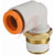 SMC Corporation - KQ2L11-34AS - One-Touch Fitting; Threaded; Male Elbow; 3/8in Tube; 1/8NPT Brass Thread; w/Seal