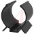 Essentra Components - V-1002 - Component clip, black PVC, screw mt, .38 holding dia