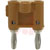 Pomona Electronics - MDP-3 - Orange Nickel plated Double Banana Plug|70197200 | ChuangWei Electronics