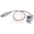 L-com Connectivity - ECF504-12AAS - 12 in. cable USB TypeA Female Bulkhead/Male Coupler|70126197 | ChuangWei Electronics