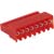 TE Connectivity - 3-640440-8 - 8 pos. Red 22 AWG Closed-End Without Polarizing Tab IDC Receptacle|70042743 | ChuangWei Electronics