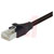 L-com Connectivity - TRD855SCRBLK-2 - Black 2.0 ft RJ45 / RJ45 Shielded Cat 5E EIA568 Patch Cable|70337313 | ChuangWei Electronics