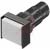 EAO - 61-0030.02 - Solder 16mm IP65 Black Plastic Illum 18x24mm Rect Raised P/B Switch Actuator|70029488 | ChuangWei Electronics