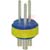Amphenol Industrial - 97-14S-7P - 3 #16 solder cup pin contact blue insul size 14s insert only connector component|70052509 | ChuangWei Electronics