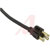 Volex Power Cords - 17409 10 B1 - 60 degC Black 125 V 1250 W 0.315 in.(Outer) 8 ft. SJO 10 A Power Cord|70116050 | ChuangWei Electronics
