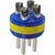 Amphenol Industrial - 97-22-22P - 4 #8 solder cup pin contact blueinsul size 22 insert only connector comp|70141387 | ChuangWei Electronics