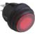 ZF Electronics - KDH3ALA2RBB - Switch; Rocker; DPST; ON-OFF; IP65; Round; Illuminated; Neon Red; 20.2mm; 16A; 125VAC; QC