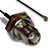 Amphenol RF - 336206-12-0100 - 100 mm TNC Bulkhead Jack RP to AMC Plug on 1.13mm cable|70381664 | ChuangWei Electronics