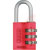 ABUS USA - 145/30 RED - Red Shackle 5mm Dia 31.5mm W 65mm H 3 Dial Combo Padlock|70567045 | ChuangWei Electronics