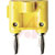 Pomona Electronics - MDP-4 - Yellow Nickel plated Double Banana Plug|70197201 | ChuangWei Electronics