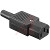 Bulgin - PX0587 - 10A 240Vac Black rewireable straight skt|70248141 | ChuangWei Electronics