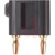 Pomona Electronics - 2035-0 - Black Miniature Double Banana Plug WithShorting Bar|70197899 | ChuangWei Electronics